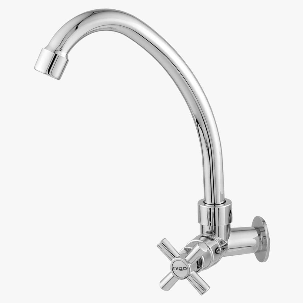 Torneira Cozinha Imperatriz Parede Higo Abs Cromado 2060 C31 Bica Alta 1/4 Vt