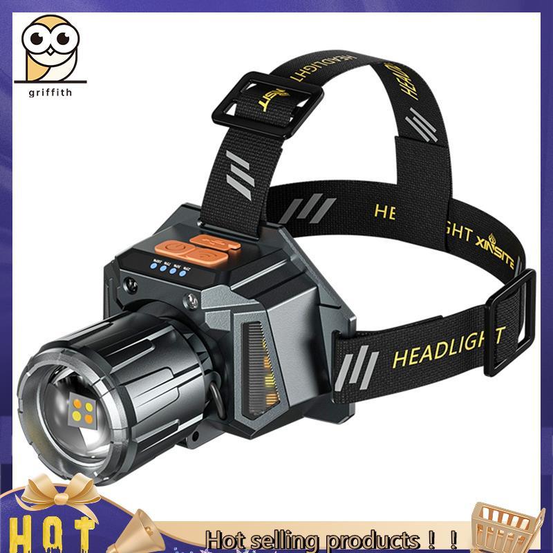 Brs1xinsite LED Farol Externo Recarregável 3 Modos De Iluminação Zoom Telescópico Lanterna Super Brilhante Para Camping