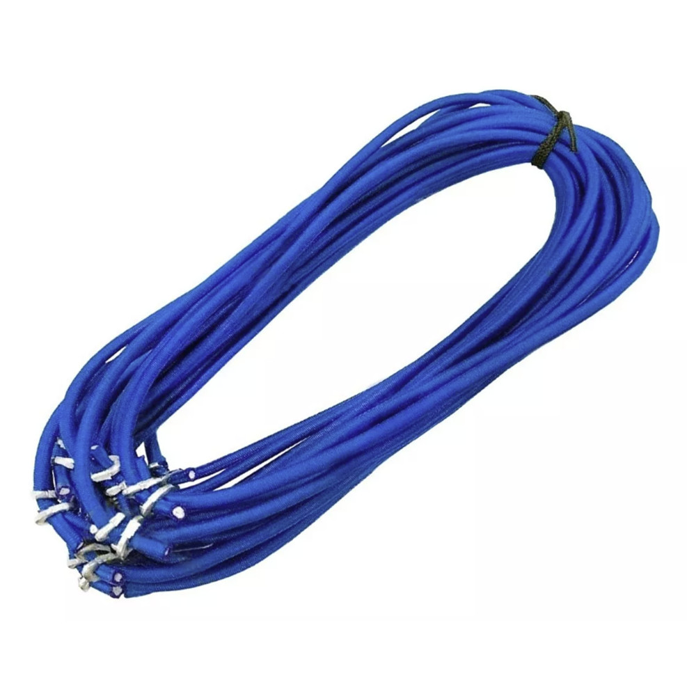50 Esticadores Capa Piscina - Extensores elásticos duplo - 50 und. para Lona de Piscina - Elástico Lona Piscina