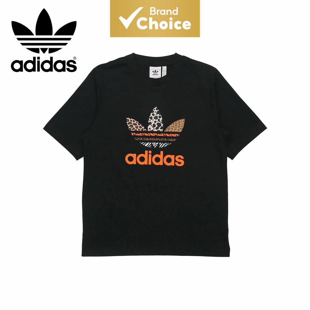Adidas Originals Clover x Atmos Colaboração Atm Tee estampa clássica de logotipo camiseta esportiva casual de gola