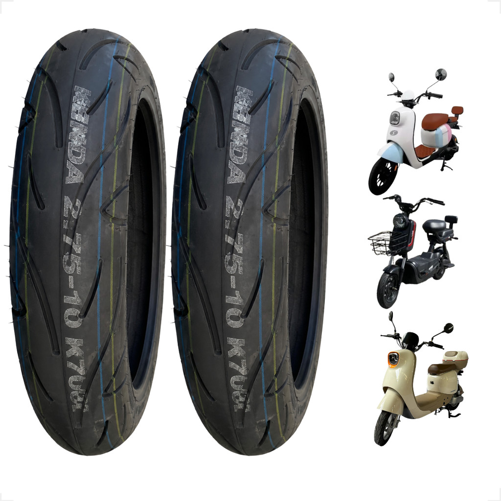 Par Pneu Kenda 2.75-10 Para Bicicleta Elétrica Scooter Moto eletrica motinho Aro 10 Serve 14x2.75