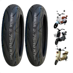 Par Pneu Kenda 2.75-10 Para Bicicleta Elétrica Scooter Moto eletrica motinho Aro 10 Serve 14x2.75