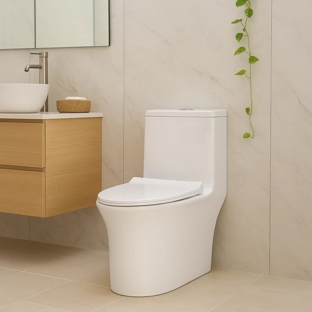 Vaso Sanitário Deend Milano Branco Monobloco Luxo Moderno