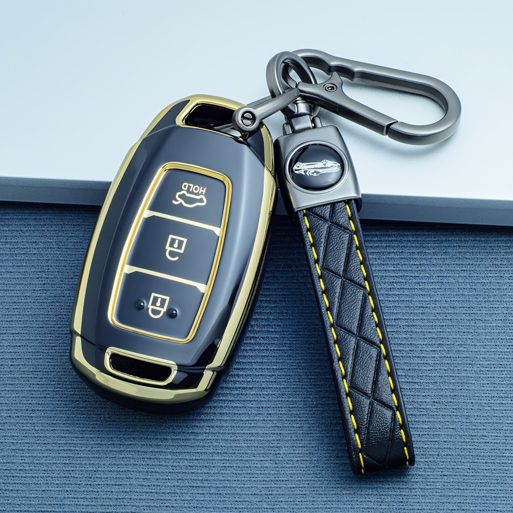 Capa de Chave em TPU Macio para Hyundai Elantra GT Kona Palisade Venue Veloster 1VGU