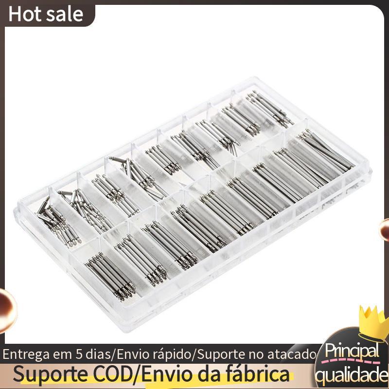 360 Peças De Relógio Barra De Mola Cinta Pinos De Ligação Kit De Reparo De Metal Ferramenta Contrapinos Ferramentas