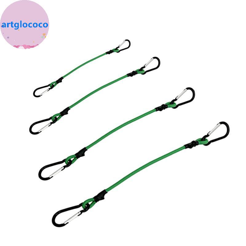 Artglococo 30-120CM Cordas Elásticas Verdes 6MM Com Ganchos Cinta Elástica Bicicletas Gravata Bagagem Do Carro Paing Tel