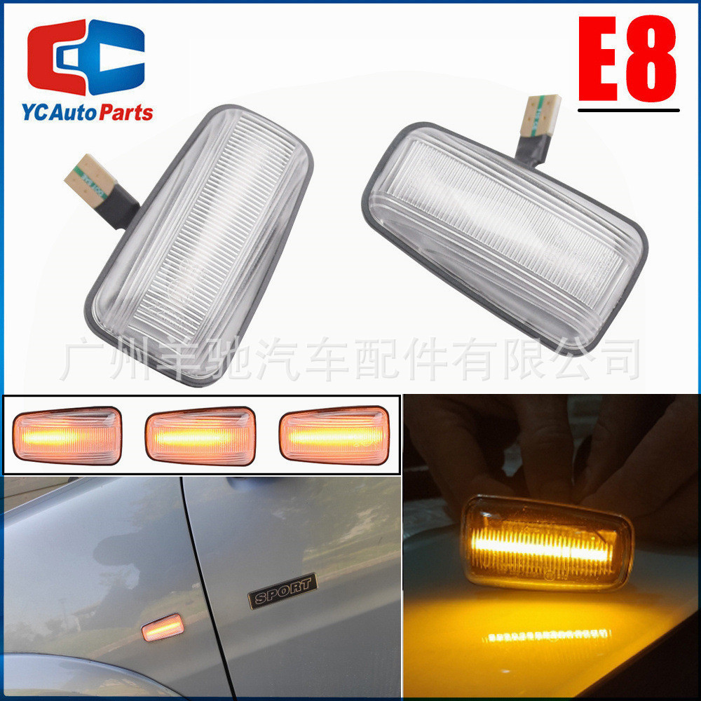 Adequado para Peugeot 406 Citroen Fiat Ulysse220 modificado LED Fender luz lateral virar luz lateral