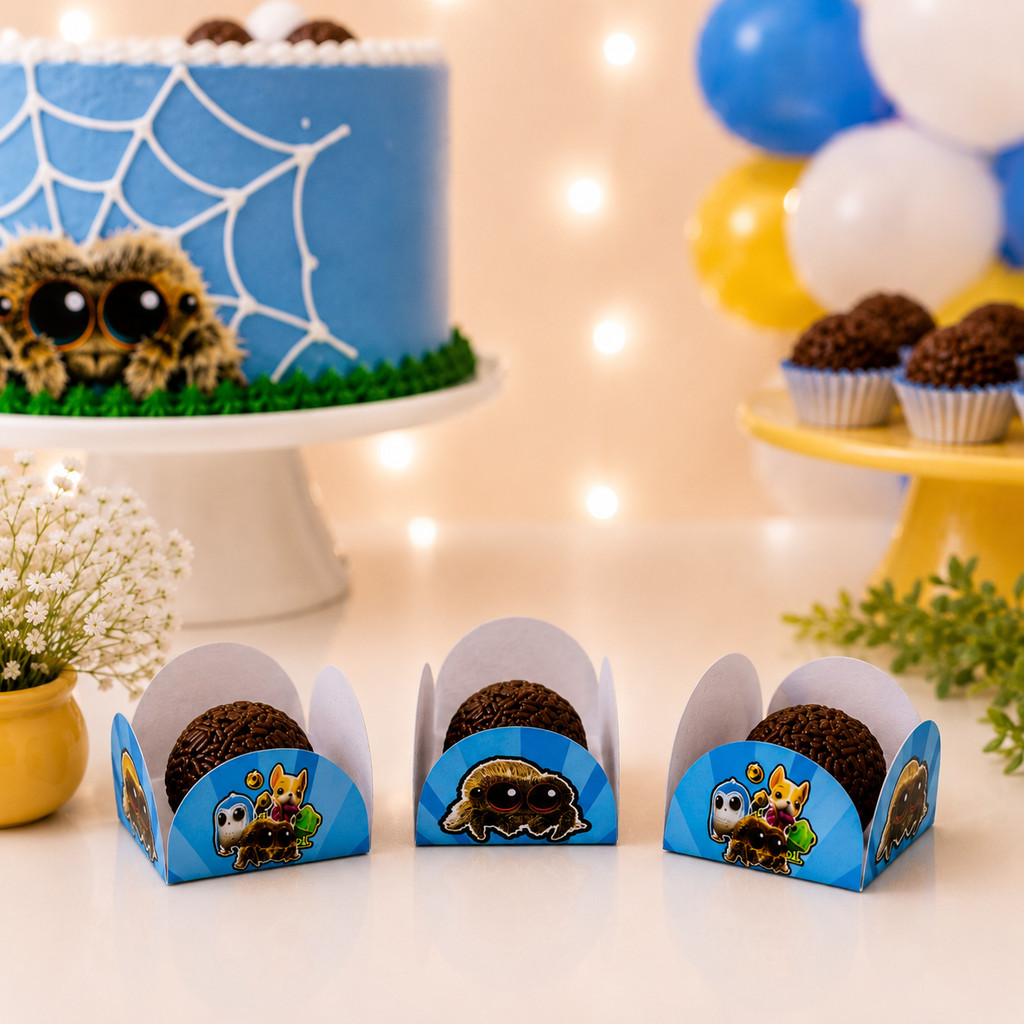 Forminha de Doces Personalizada Lucas a Aranha /Lembrancinha de Festa /Aniversário
