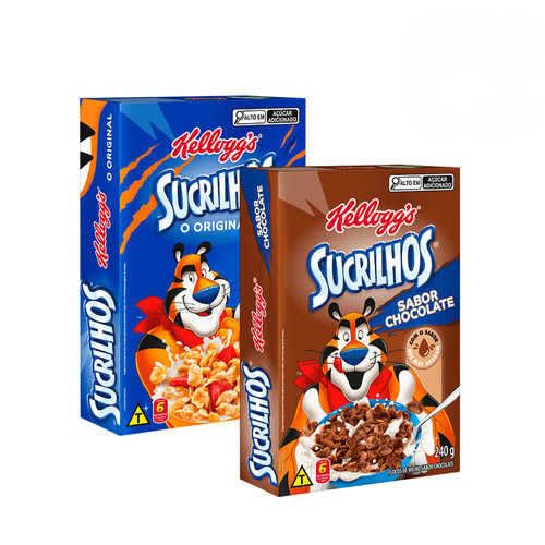 Combo Cereal Sucrilhos Original e Chocolate 240g
