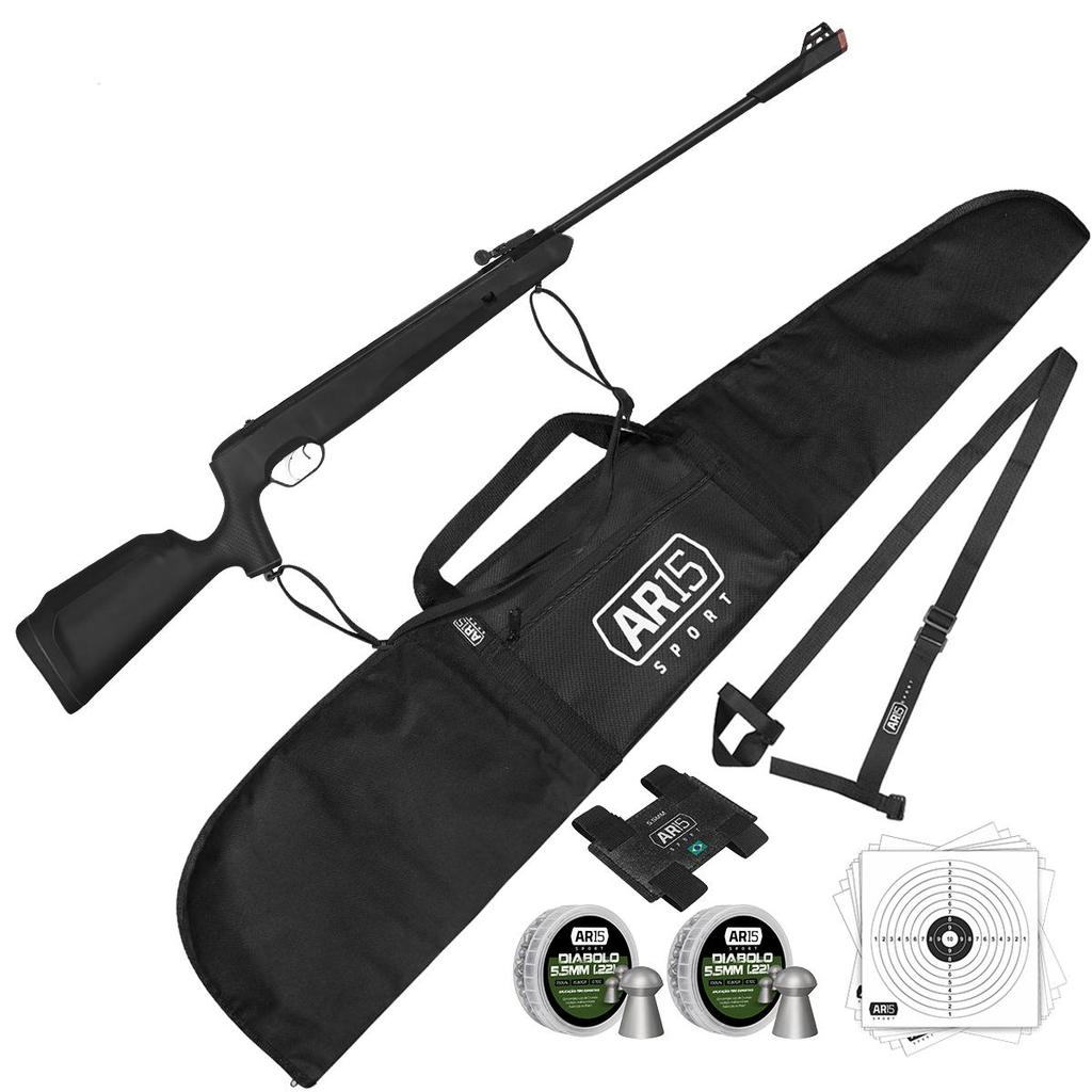 Carabina de Pressão 5.5 Naja Nitro Tag + Capa + 2x.Chumbo