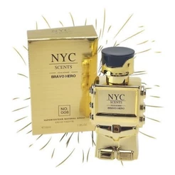 Perfume Importado Nyc Scents Brao Hero 30ml - Masculino Nyc No008 Dourado Amadeirado