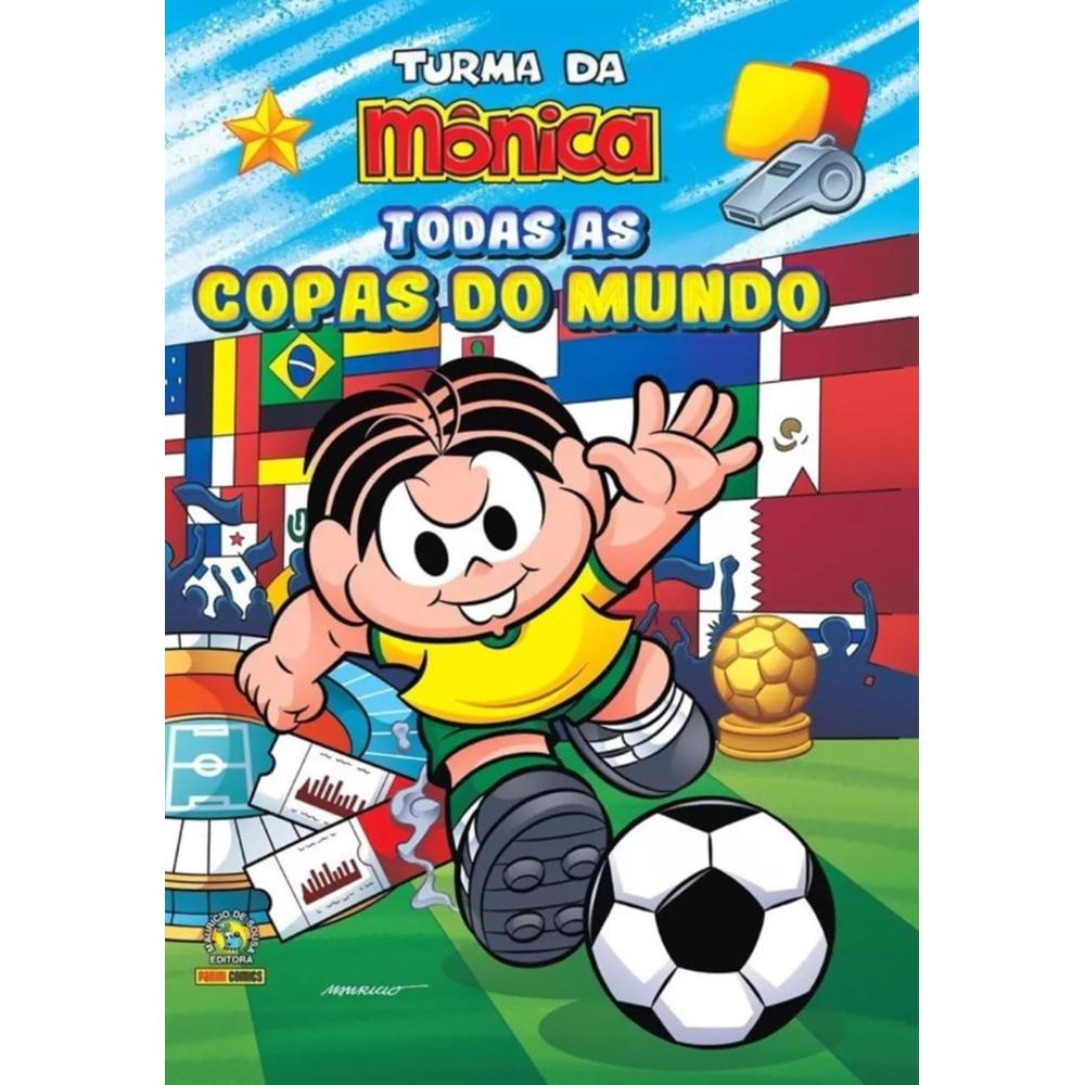 TURMA DA MONICA TODAS AS COPAS DO MUNDO BOX COM 22 CARDS| Panini