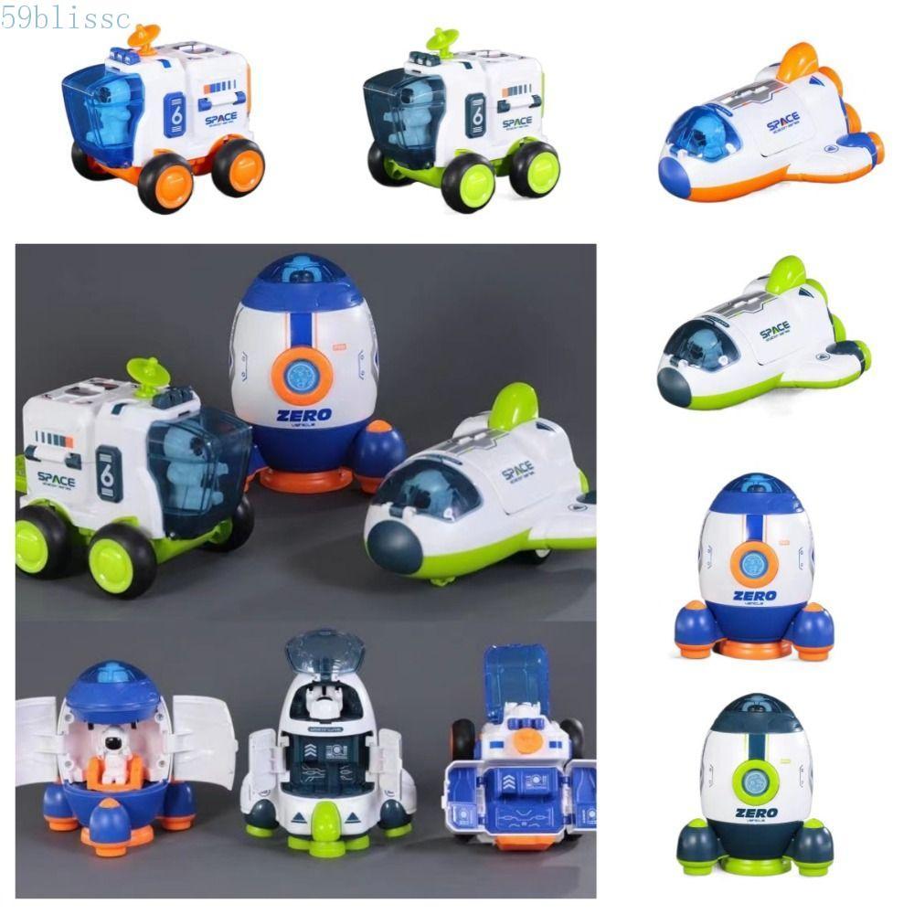 Brinquedo De Carro De Inércia De Foguete BLISSC , Brinquedos Destacáveis De Exploração Espacial De Nave , Mini Astronaut