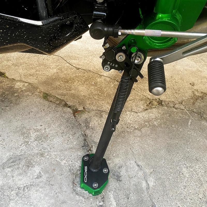 2024 Para Kawasaki Z900 RS Z650 Z800 Z1000 R SX NINJA 650 Ninja 1000sx Almofada de Extensão para Descanso Lateral de Mot
