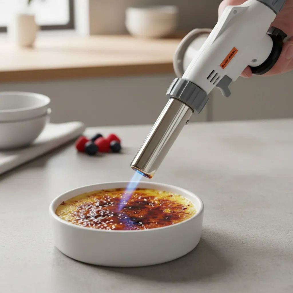 Maçarico Profissional Compacto Regulagem Culinária Acampamentos Cozinha Camping Portátil Gratinar Acendedor Nautika