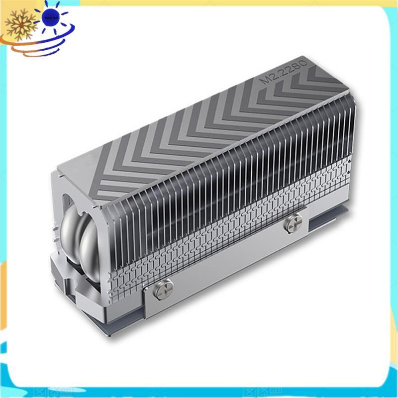 [Le's Shop] M . 2 2280 NVMe SSD Dissipador De Calor Cooler Tubos Duplos Almofada Térmica De Alto Desempenho Para 2280 PC