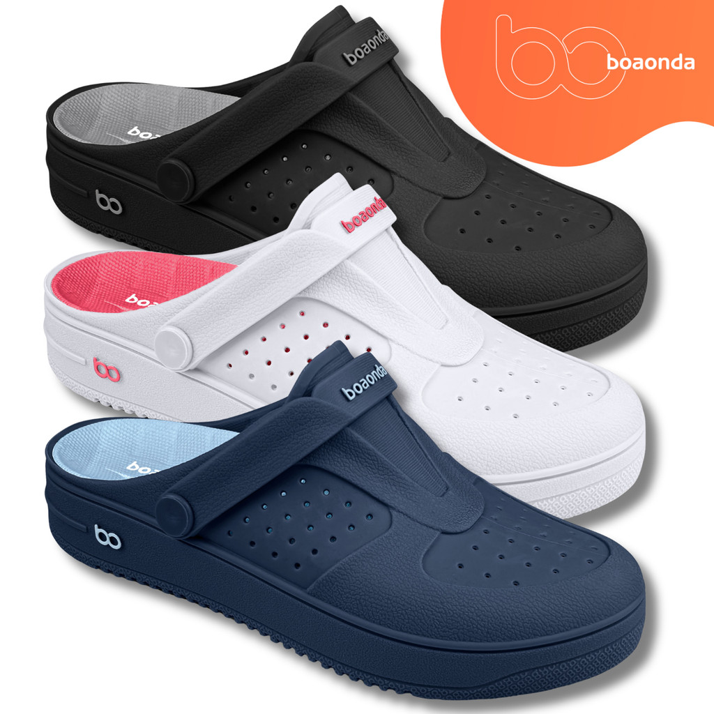 Chinelo Babuche Feminino Boaonda Urban Clog Ortopédica Palmilha Removível Esporão Fascite Plantar
