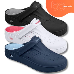 Chinelo Babuche Feminino Boaonda Urban Clog Ortopédica Palmilha Removível Esporão Fascite Plantar