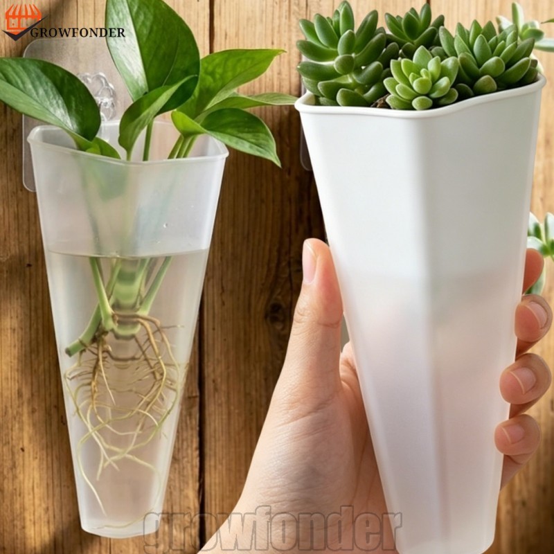 [Fasty] Vaso De Plantas De Plástico Para Pendurar Na Parede De 4-1 Unidade-Vertical Hidropônico-Recipiente Flores Nórdic