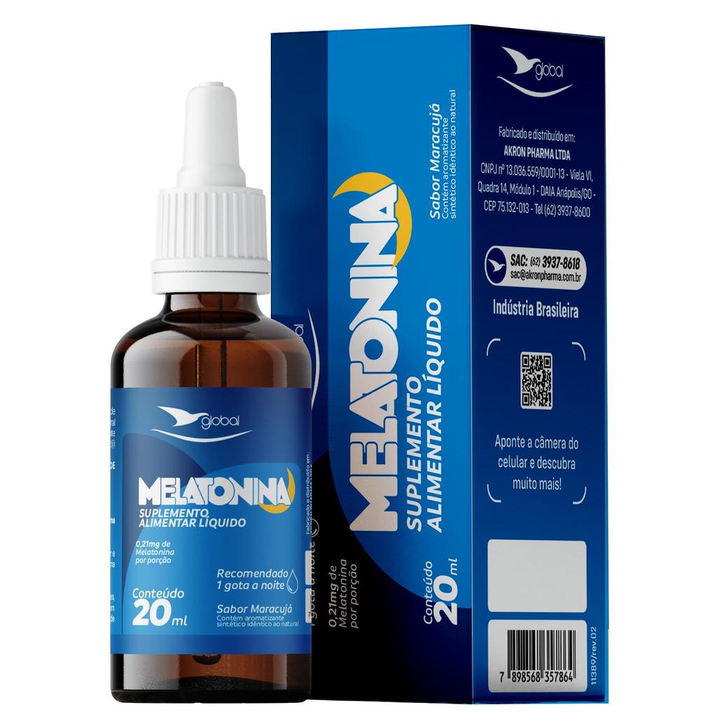 Melatonina Líquida Sabor Maracujá – 20mL