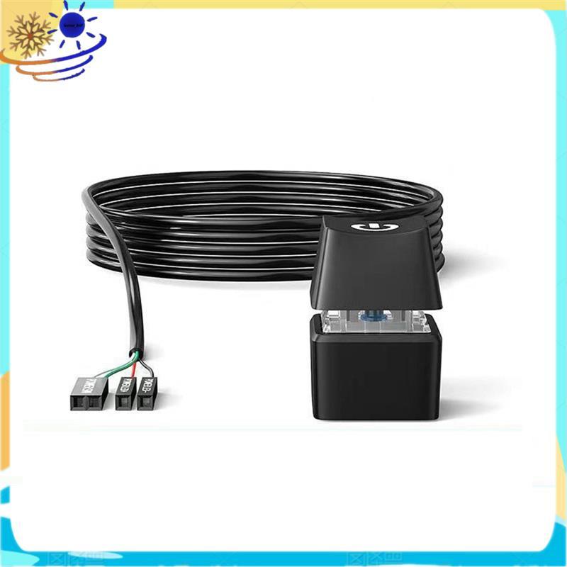 [Le's Shop] LED Light Computer Desktop Switch PC Placa-Mãe Cabo De Extensão De Botão Liga/Desliga Externo Para Casa 5M P