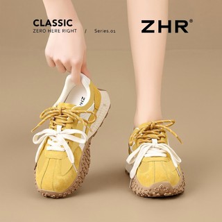 Primavera sapatos de treinamento alemão feminino 2026 primavera novo estilo Retro couro de sola grossa aumentando Forres