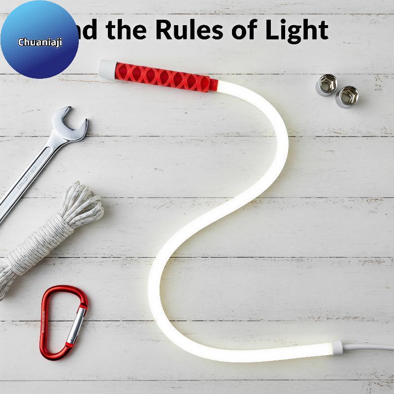 Chuaniaji Portátil Flexível Lanterna LED Sti Bateria De Longa Duração IPX5 Resistente À Água Para Casa Emergência Cão An
