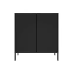 Balcão Alto Multiúso Itatiaia Smart - 2 Portas - Preto Matte