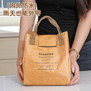 Dupont saco de almoço de papel à prova dwaterproof água saco de isolamento folha alumínio japonês lancheira saco bolsa t