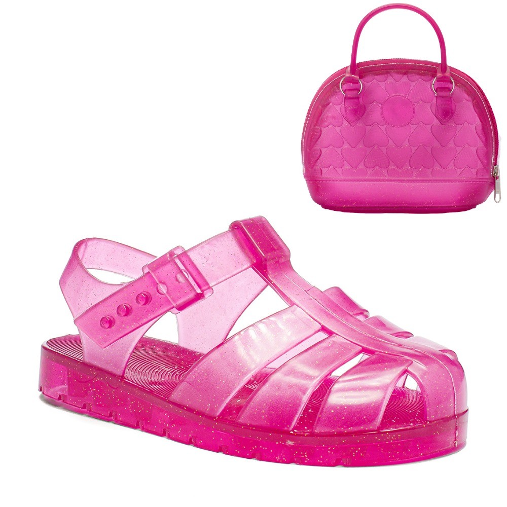 Combo Infantil Sandalia mais bolsa Feminina Funfy Kids 015A