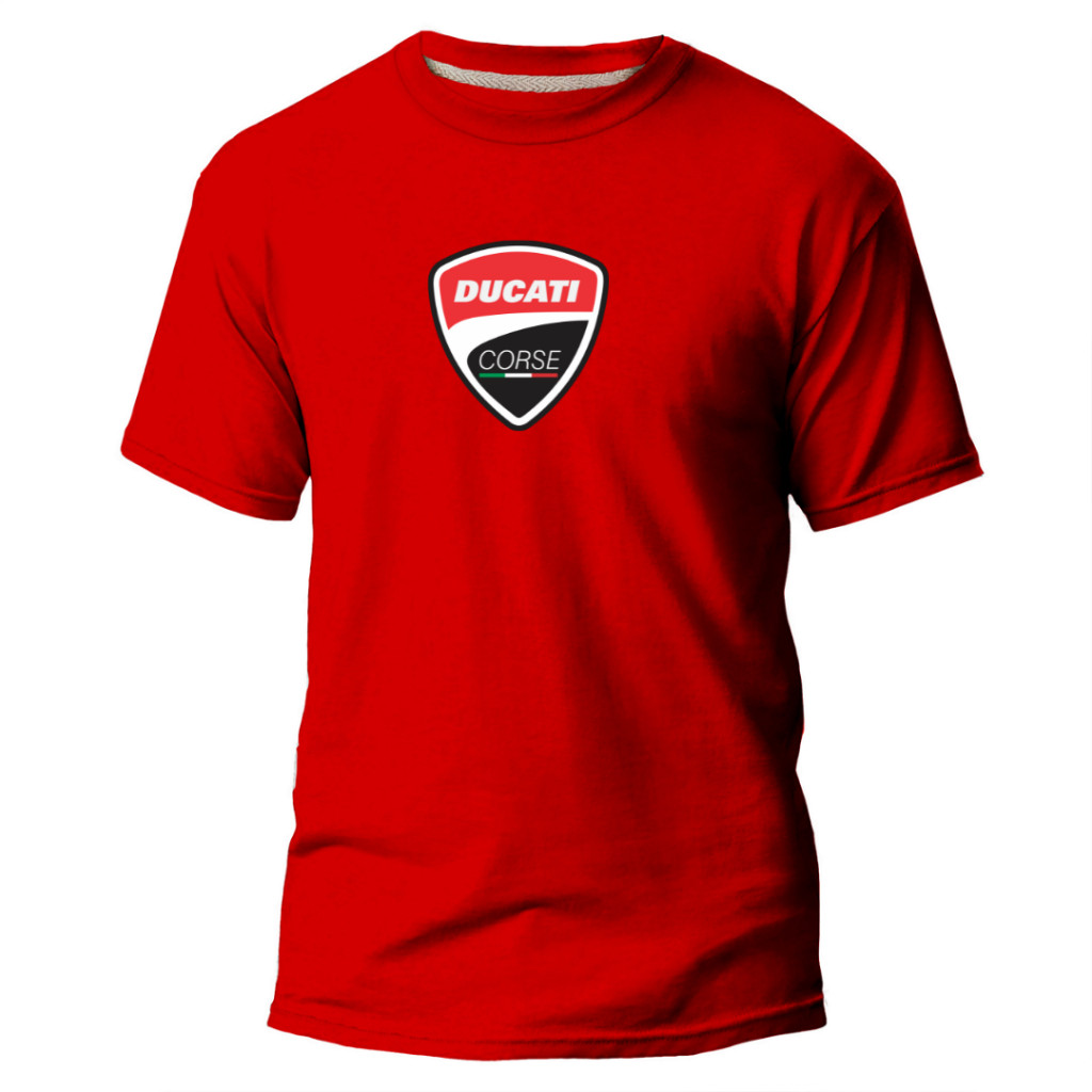 Camiseta/Camisa Ducati Corse Moto T-Shirt 100% Algodão Fio 30.1 Moda Gringa TrendBox Mania