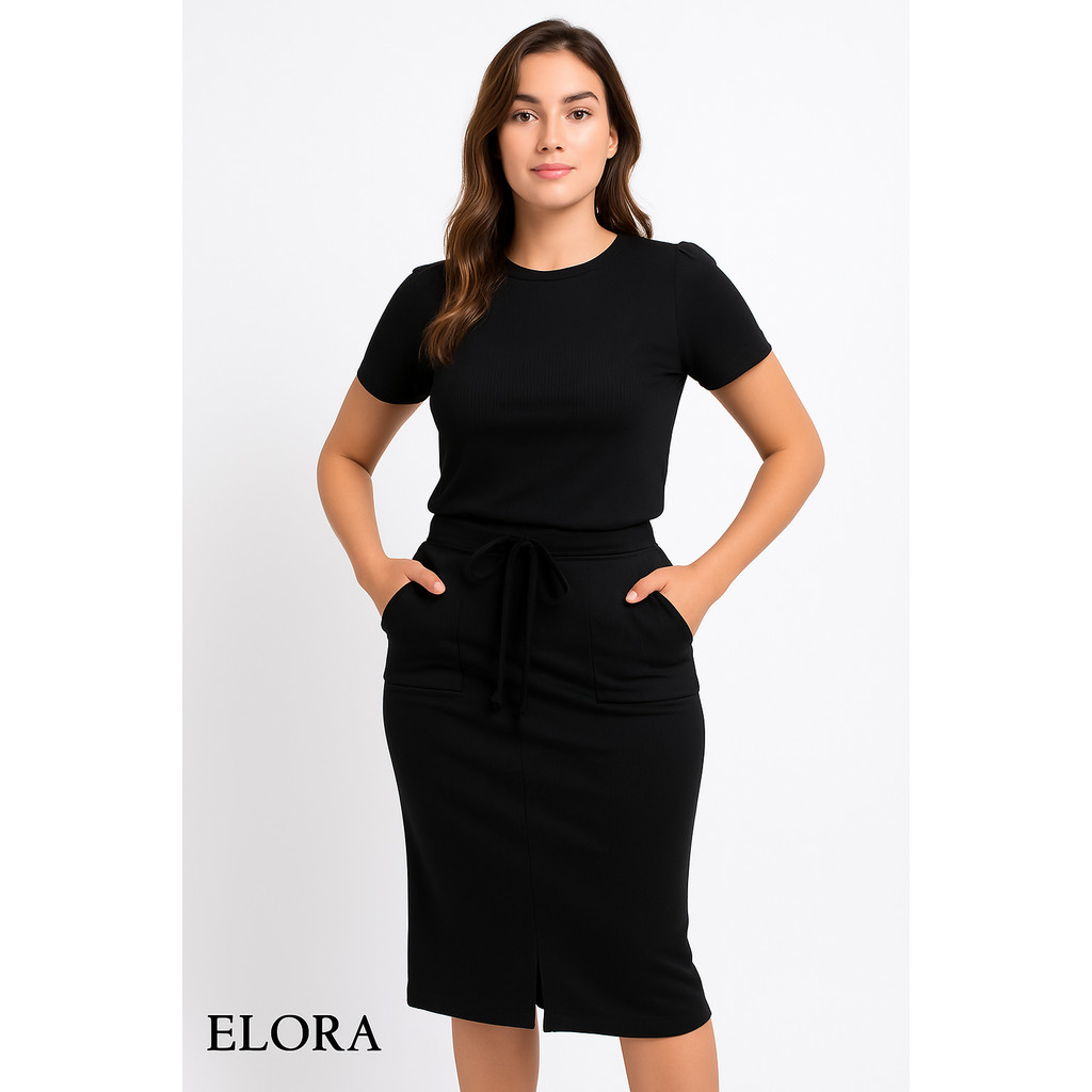 Conjunto Feminino Moda Evangélica Moda social Moda Social Conjunto Saia e Blusa Culto Trabalho e Lazer