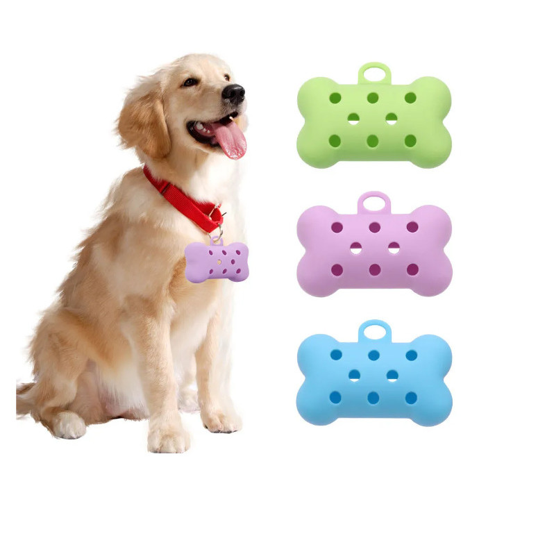 Porta Saquinho de Cocô Pet – Silicone Durável c/ Furinhos, Leve, Lavável e Moderno - Sem Saquinho