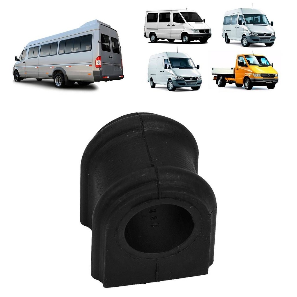 BUCHA DO MEIO DA BARRA ESTABILIZADORA TRASEIRA MERCEDES-BENZ SPRINTER 1997 A 2012 (FURO 2,7 CM) - 9043260881