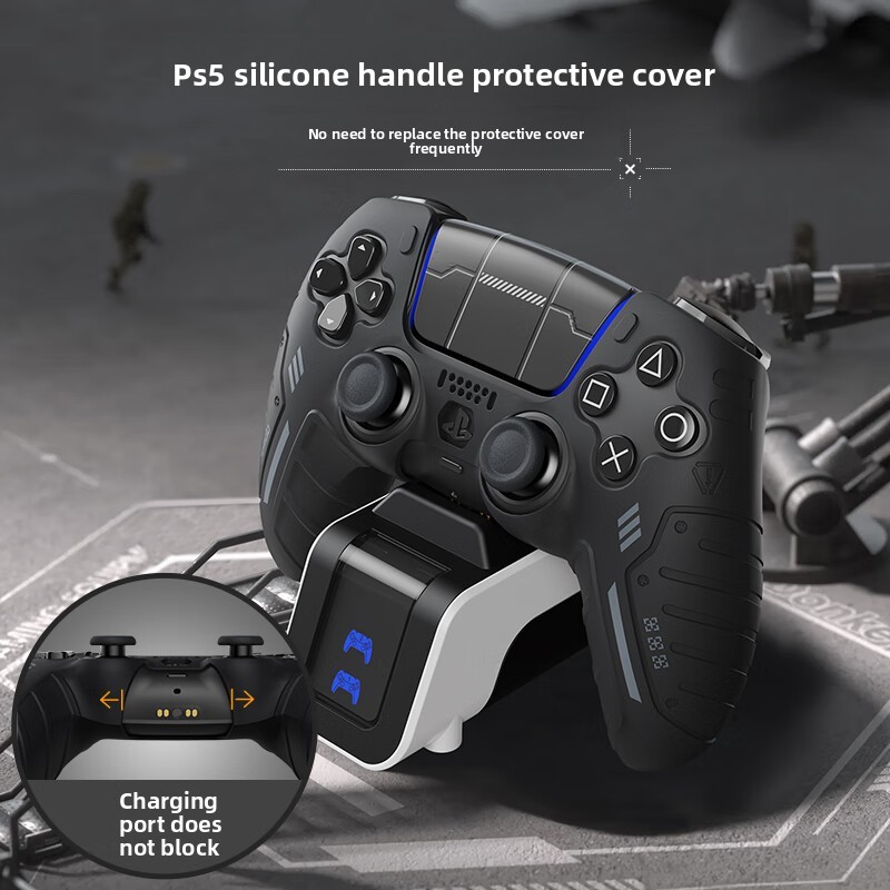 Acessórios De Proteção Para Controladores PS5/PS4/Xbox : Capa Antiderrapante , De Silicone Compatível Com Doca De Carreg
