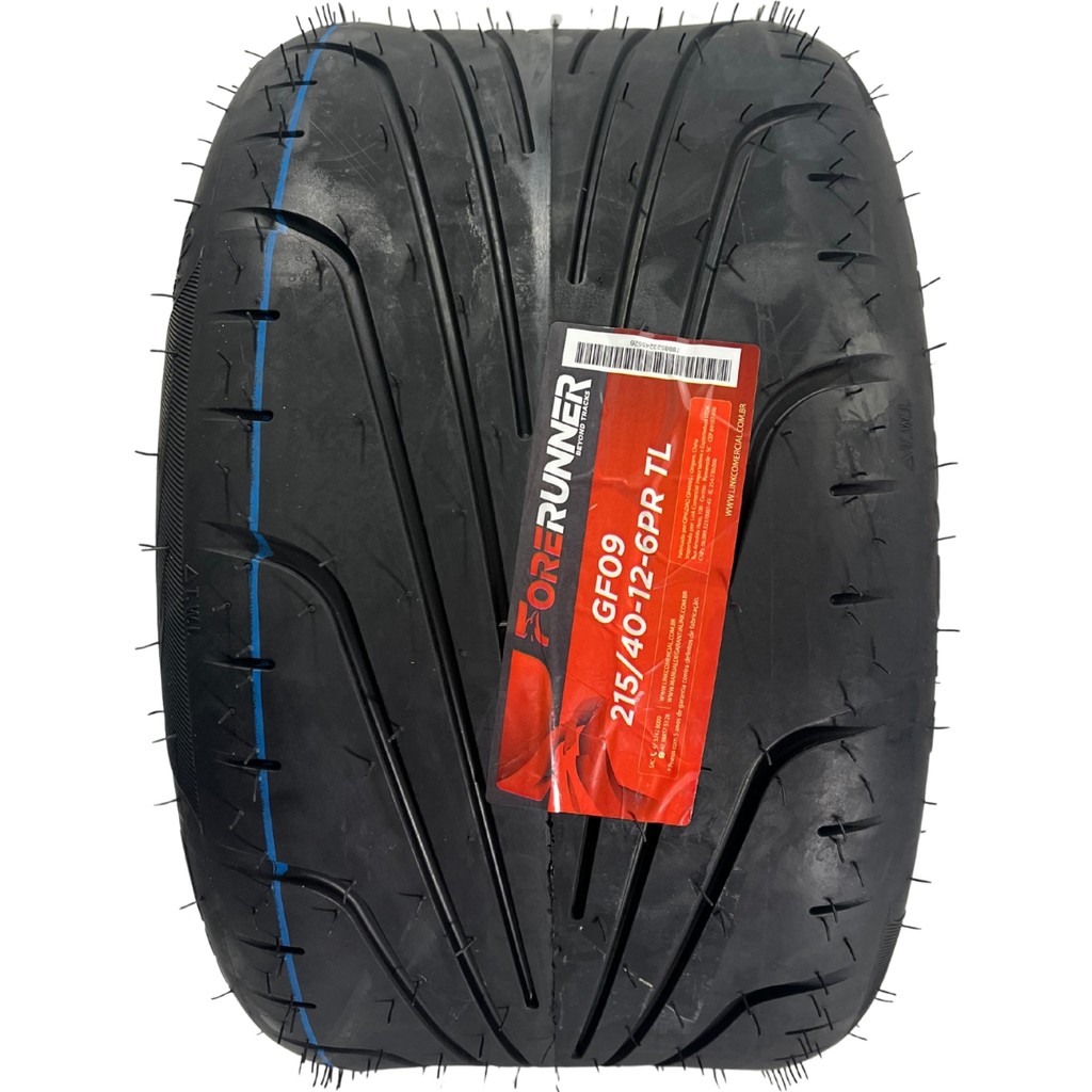 Pneu 215/40-12 6PR TL GF09 Forerunner Aro 12 Inmetro Quadriciclo Carrinho Golf Kart Buggy Utilitário Resistência