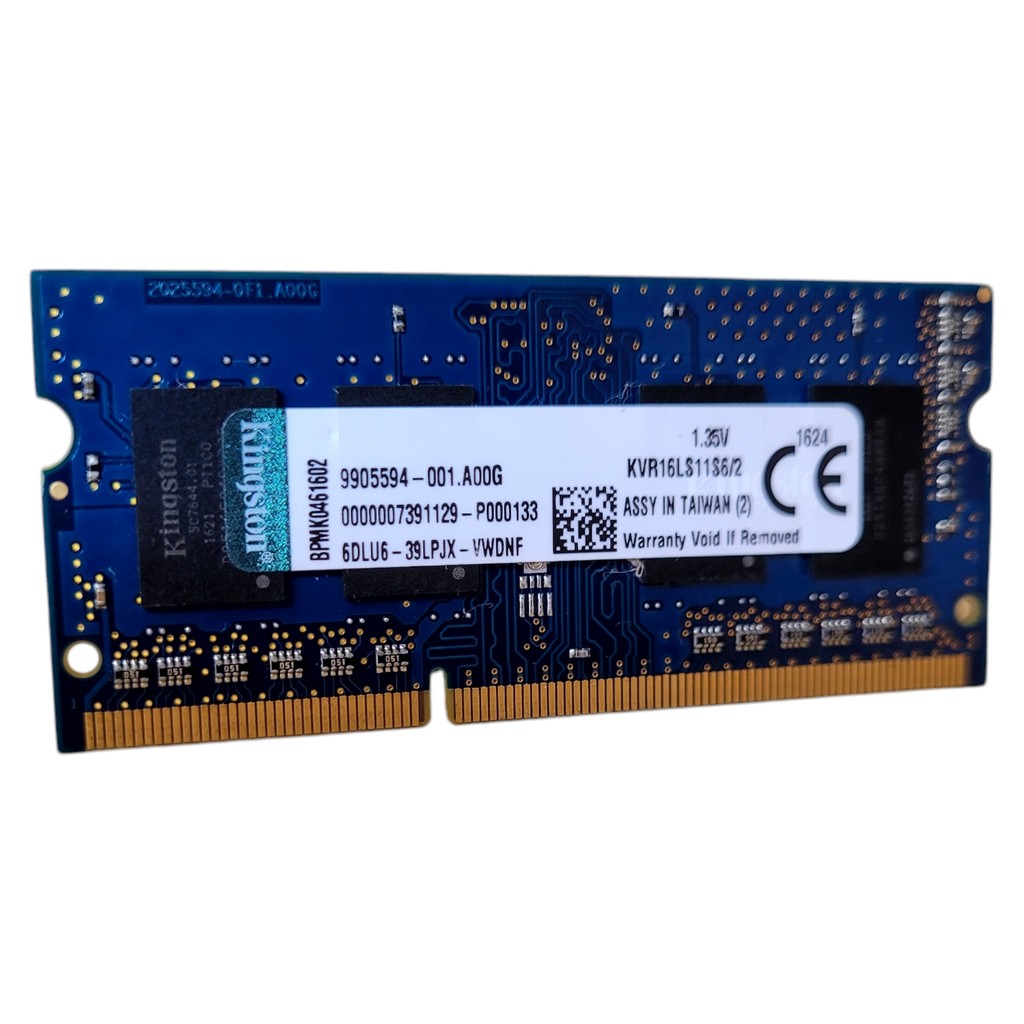 Memória Ram 2gb Kingston Valueram Sodimm Drr3 1600mhz Note
