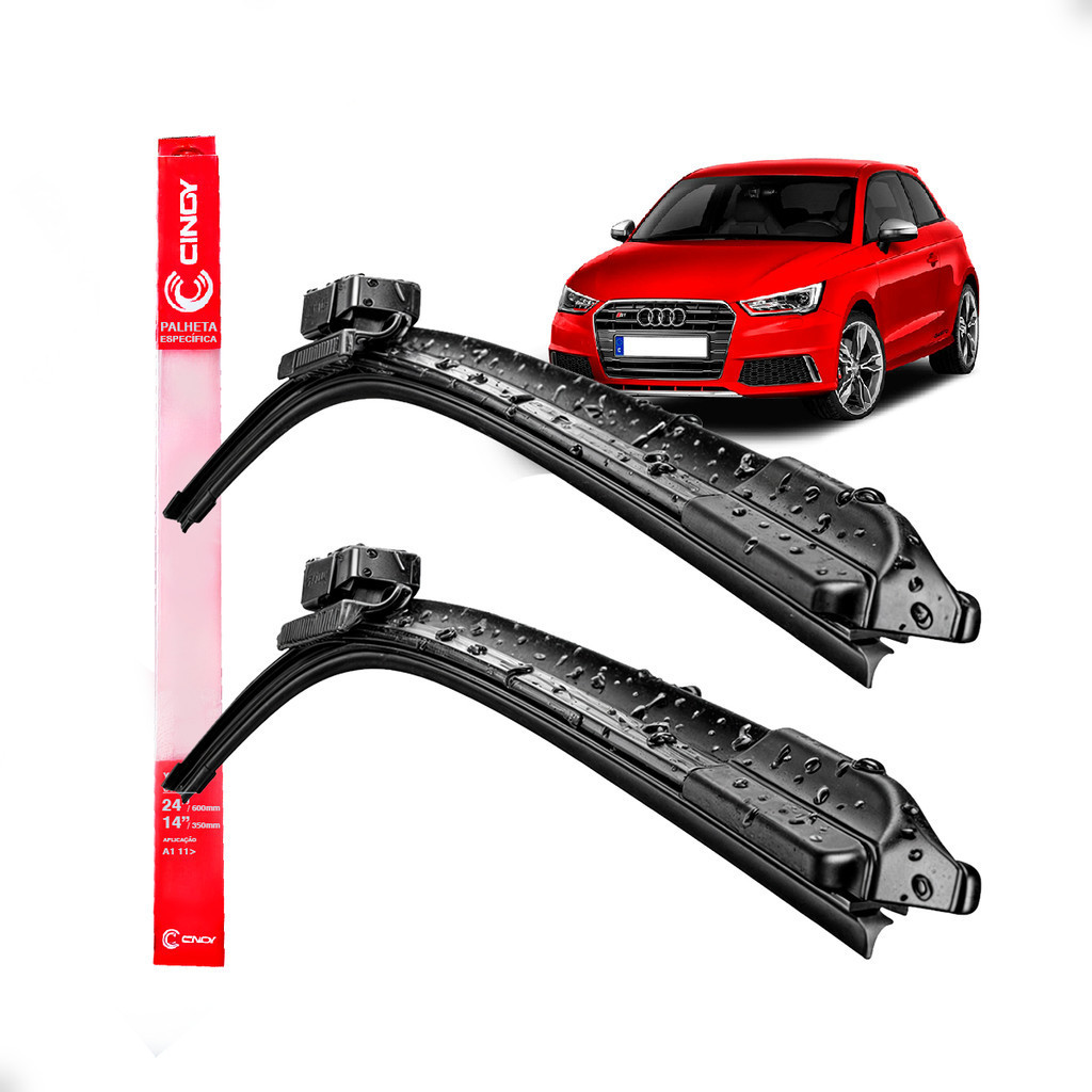 Kit Palhetas Limpador Parabrisa Dianteira Audi A1 2011-2018 Fácil Aplicação e Instalação Melhor Limpeza