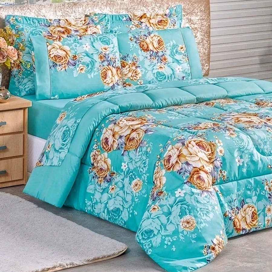 EDREDON CASAL DUPLA FACE  AVULSO (ESTAMPA SORTIDA)