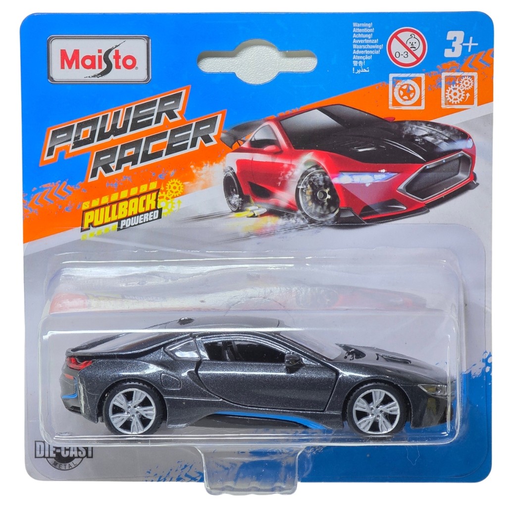 Miniatura Ferro BMW i8 Cinza 1/41 Maisto