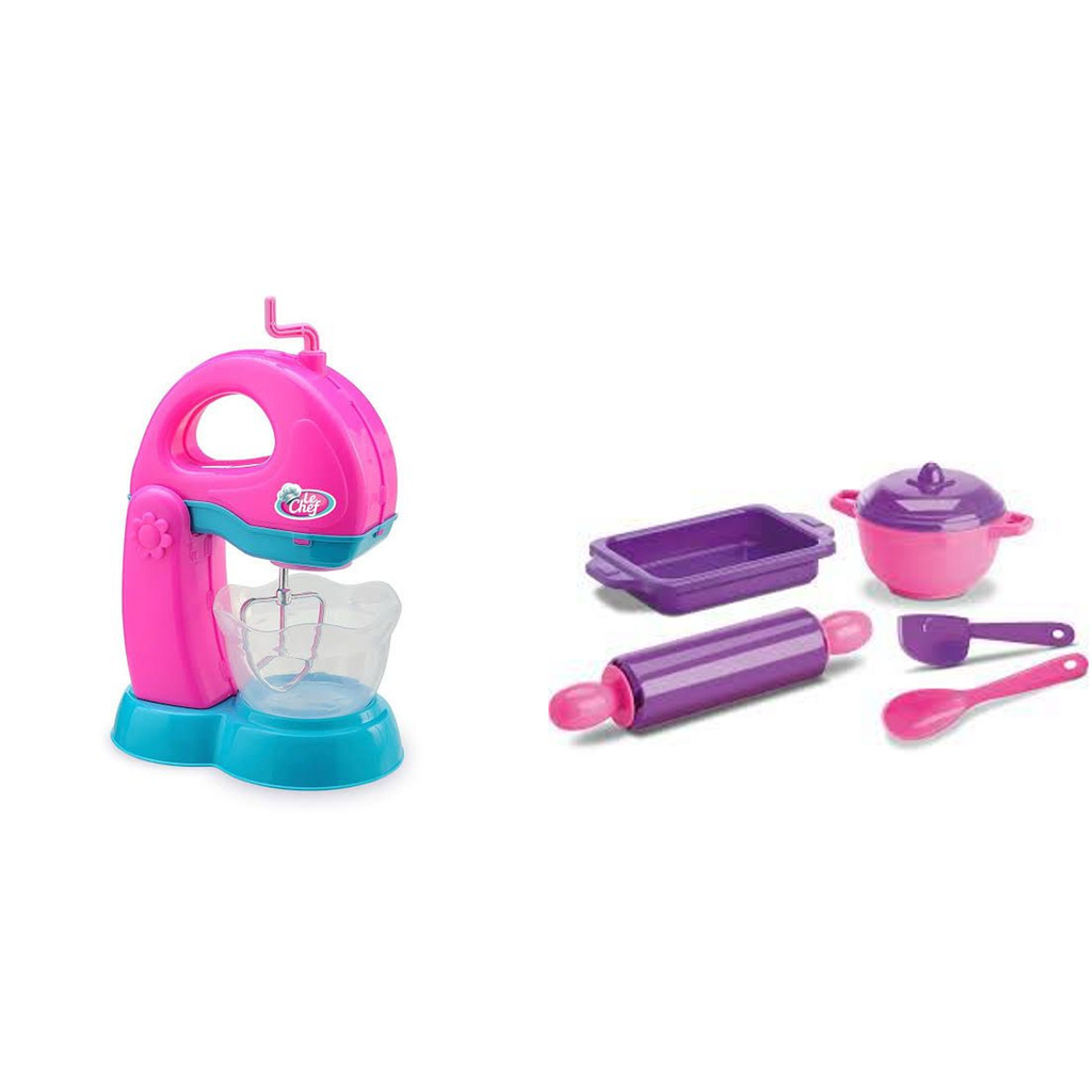 KIT BATEDEIRA  forma de bolo BRINQUEDO COZINHA FAZ DE CONTA