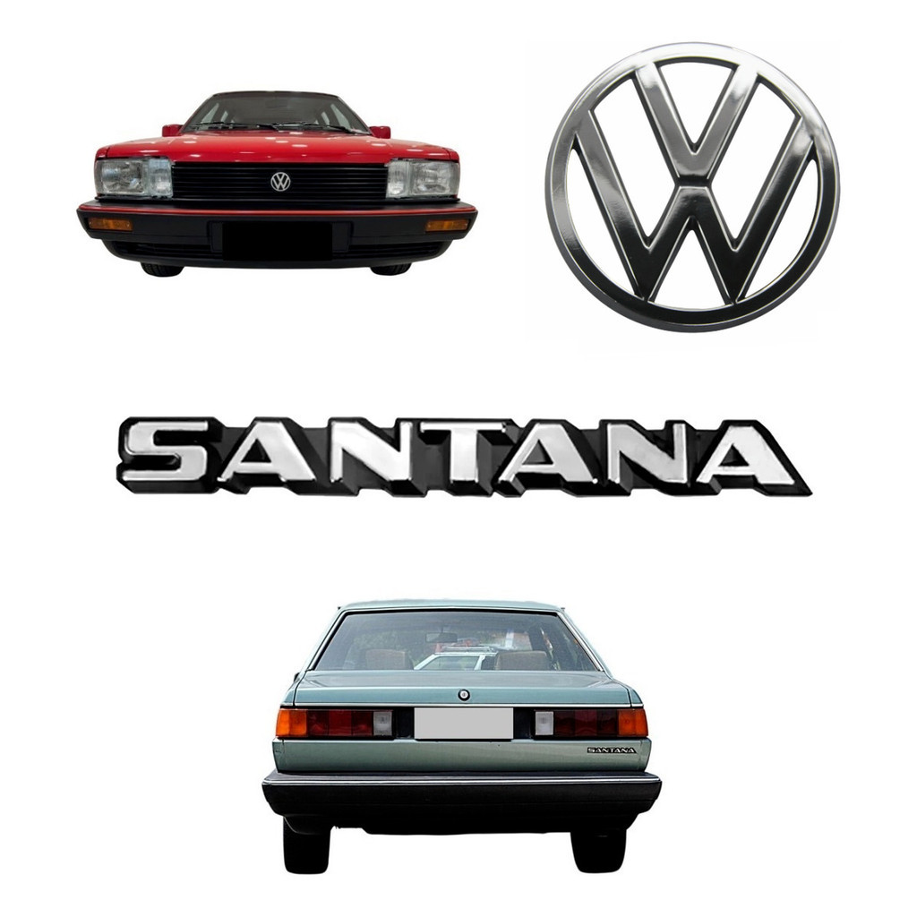 Emblema Santana + Vw Da Grade - 1987 À 1990