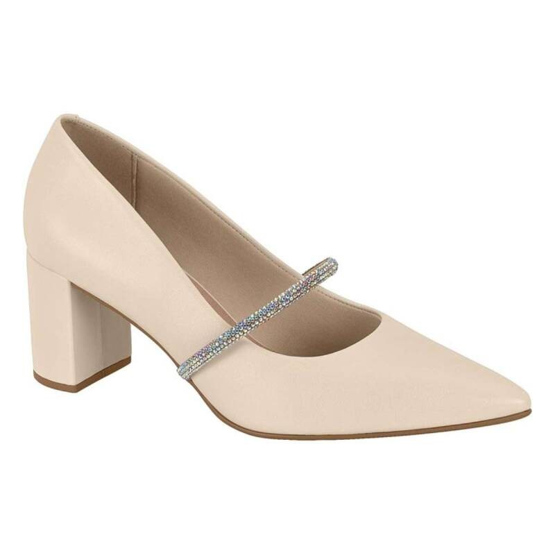Sapato Beira Rio Scarpin - Feminino - Creme em Oferta na Shopee