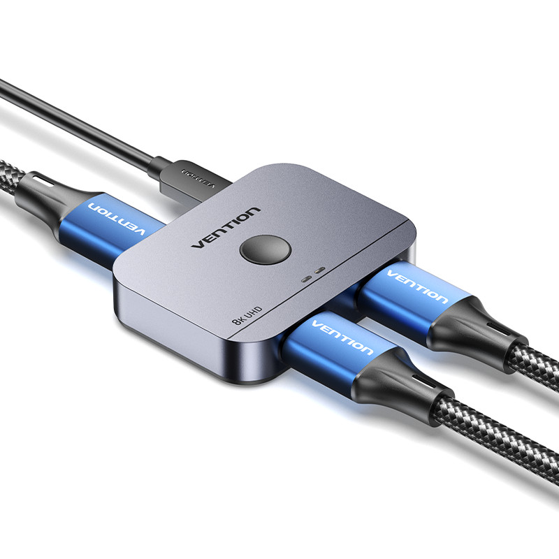 Seletor Switch Divisor Hdmi 2 x 1 8k 60hz 4k 120hz Vention