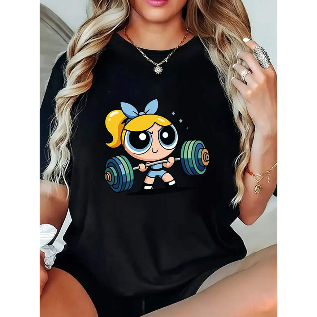 Camiseta Anime Academia Musculação Unissex Oversized 100% Algodão Academia Verão Envio Imediato
