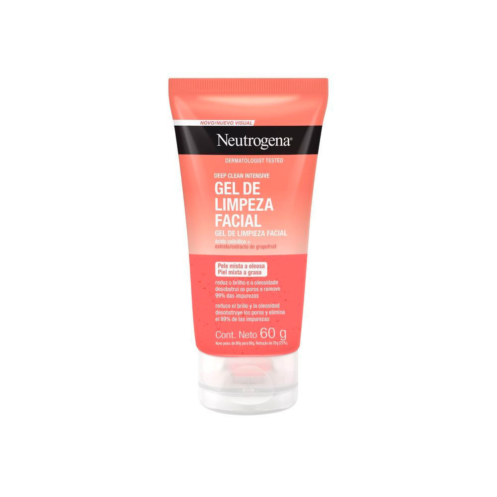 Neutrogena Deep Clean Intensive Grapefruit Gel de Limpeza Facial 60g