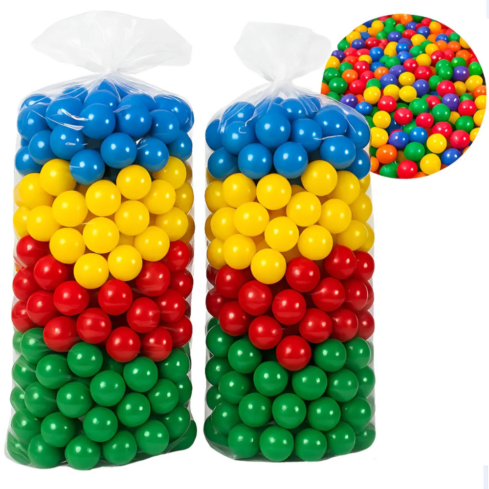 Kit Bolinhas Para Piscina 400 Unidades Infantil Não Amassam Coloridas