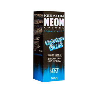 Tonalizante Keraton Neon Colors Uranium Blue - 100g em Oferta na Shopee