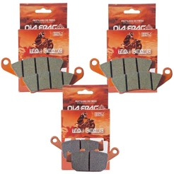 Kit Pastilhas de Freio P/ Honda Transalp 700 2004-2014 Sem Abs Diafrag (Cerâmica)