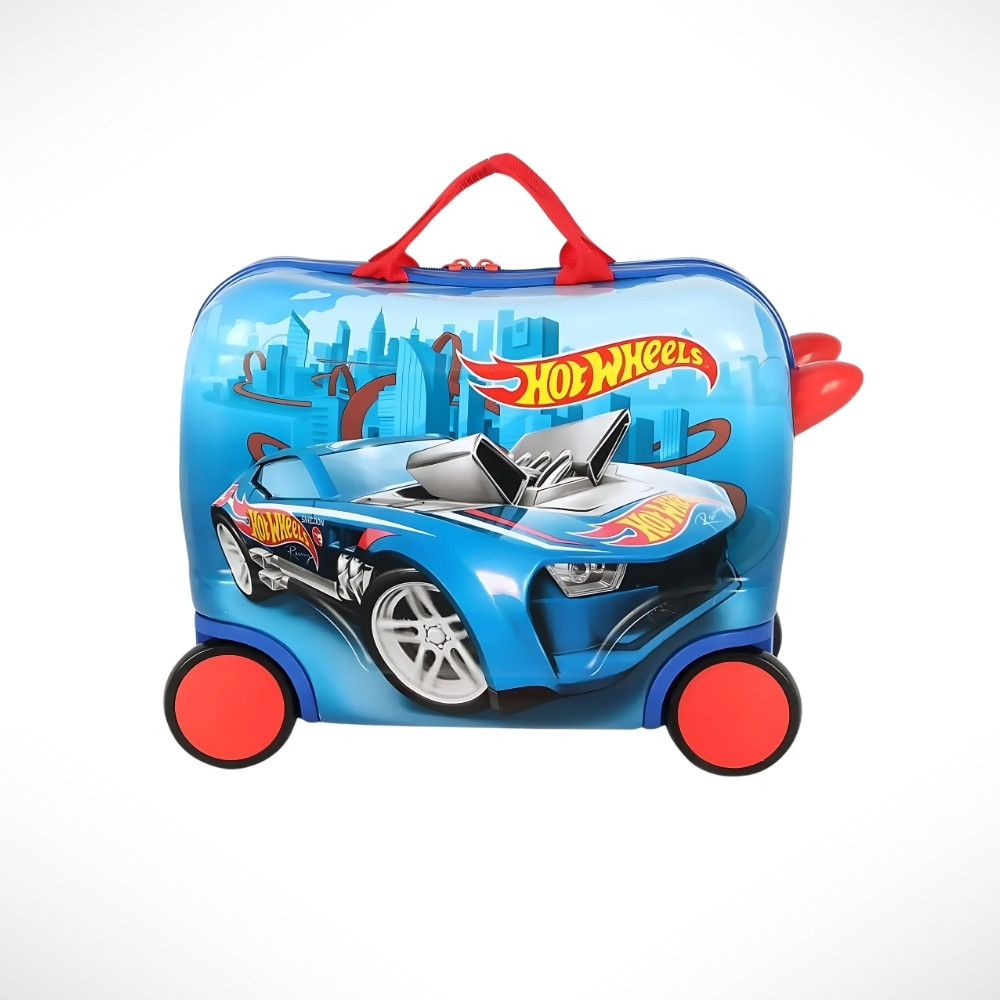 Mala De Bordo Hot Wheels Infantil Para Meninos Luxcel Resistente